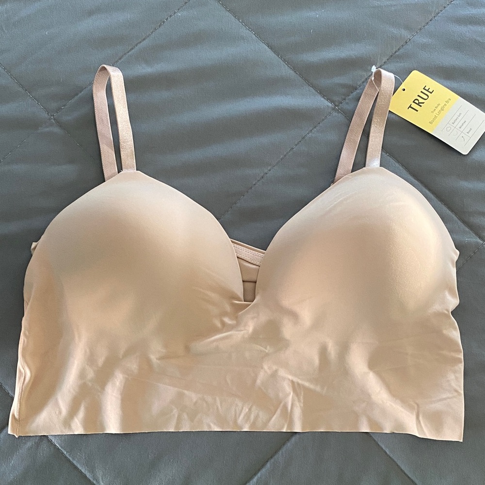 True & Co. Nude/Tan Wireless Smooth Bralette
